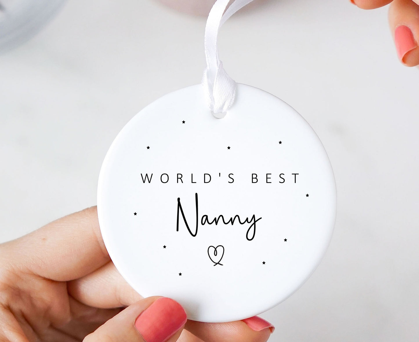 World's Best Nanny Sentimental Ceramic Keepsake