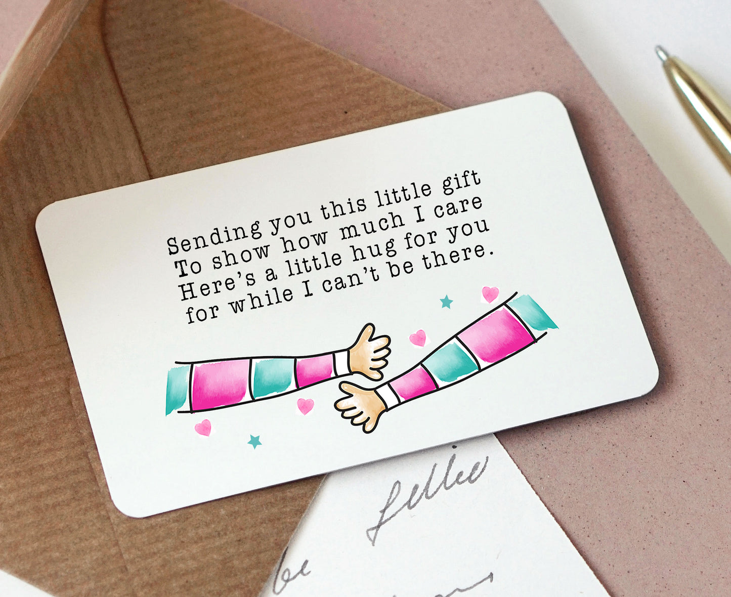Pocket Hug Sentimental Wallet Card Gift