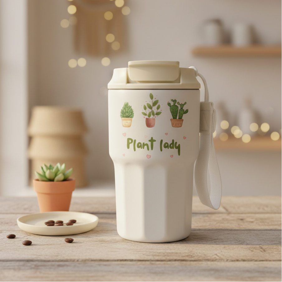 Plant Lady Travel Tumbler Mug