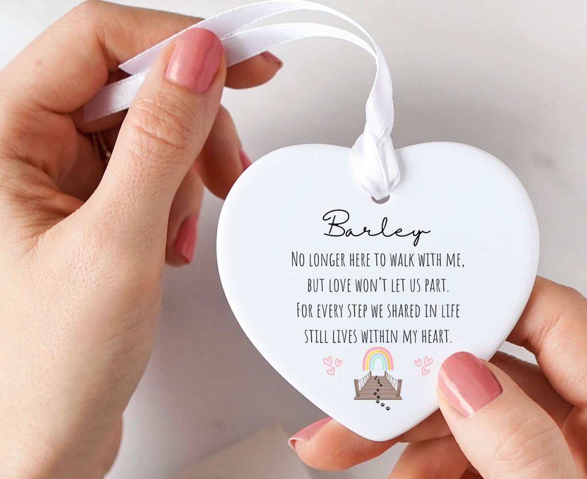 Personalised Pet Loss Memorial Ceramic Keepsake