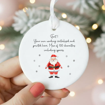 Personalised Santa Father Christmas Christmas Tree Decoration