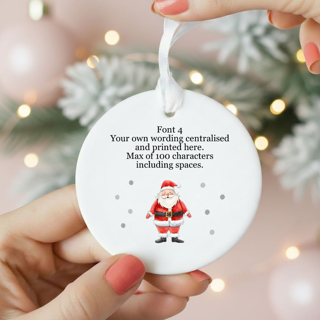 Personalised Santa Father Christmas Christmas Tree Decoration