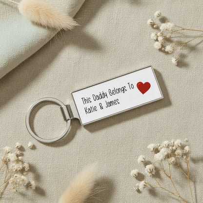 Personalised This Daddy Dad Grandad Mum Mummy Any Relative Keyring