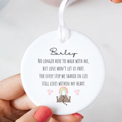 Personalised Pet Loss Memorial Ceramic Keepsake