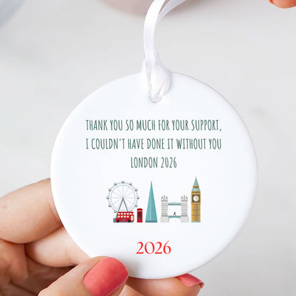 Personalised Marathon Wording Runner Supporters Thank You Gift