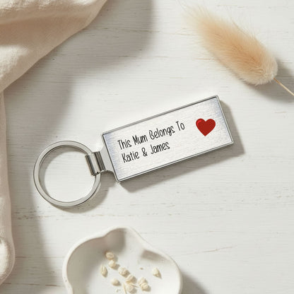 Personalised This Daddy Dad Grandad Mum Mummy Any Relative Keyring