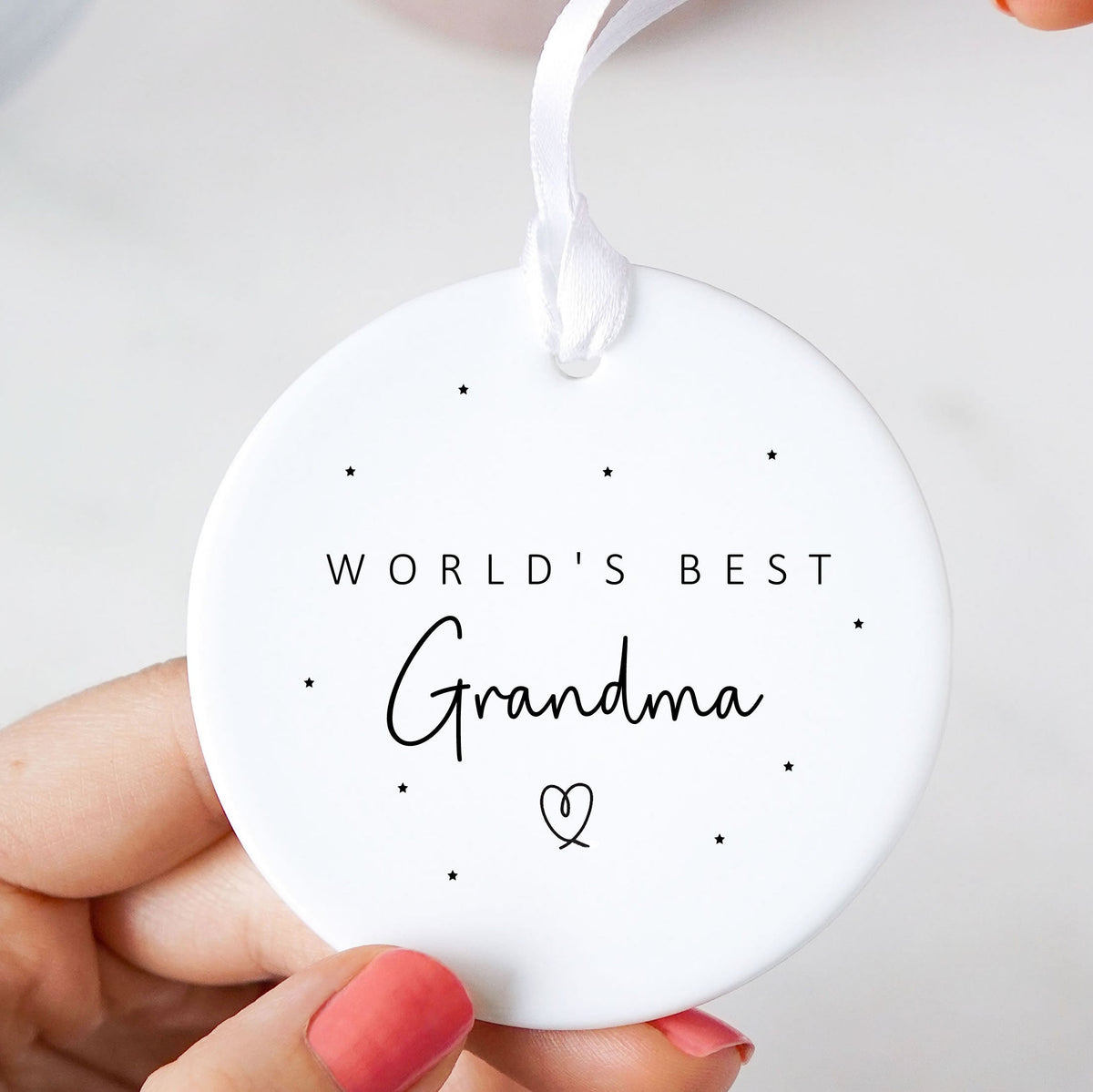 World's Best Grandma Ceramic Keepsake Ornament
