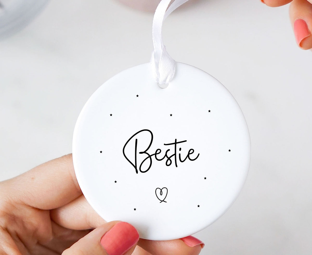 Bestie Ceramic Hanging Keepsake Ornament