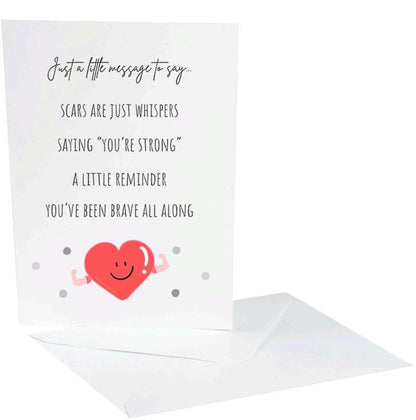 Get Well Greeting Card Scars Are Just Whispers