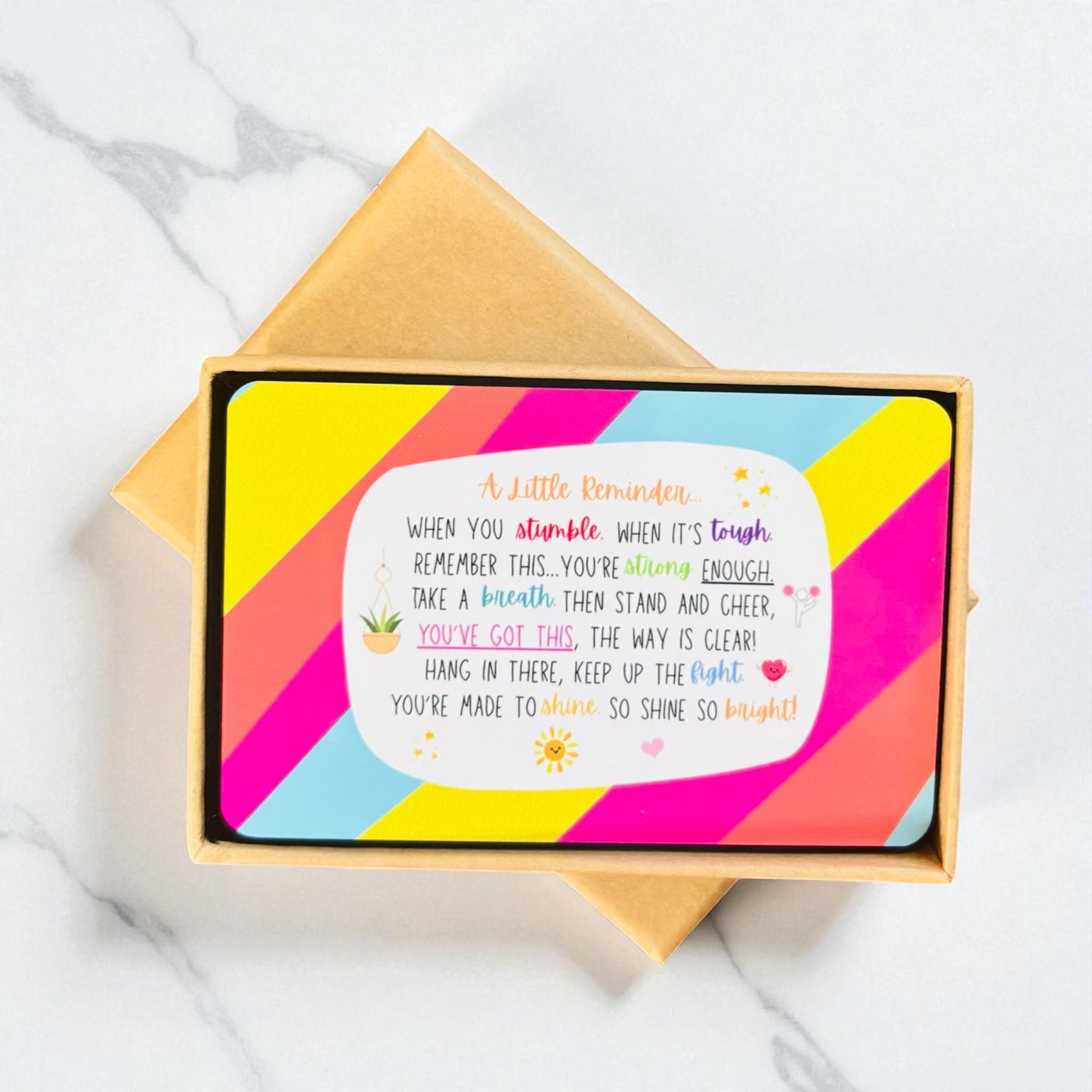 Inspirational Rhyming Poem Wording Wallet Card