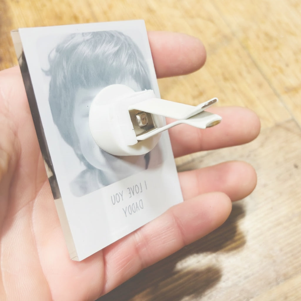Personalised Photo Camera Print Style Car Air Freshener Vent Clip
