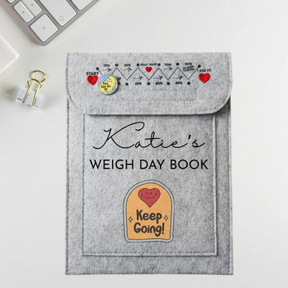 Personalised Weigh Day Book Keep Going Slimming Meeting Book Pouch