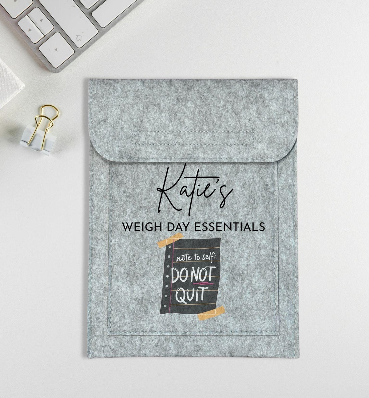 Personalised Weigh Day Essentials Do Not Quit Weight Loss Club Book Holder