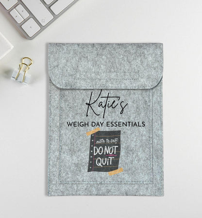 Personalised Weigh Day Essentials Do Not Quit Weight Loss Club Book Holder