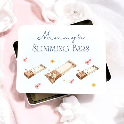 Personalised Protein Bars Storage Metal Tin