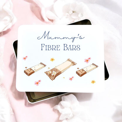 Personalised Protein Bars Storage Metal Tin