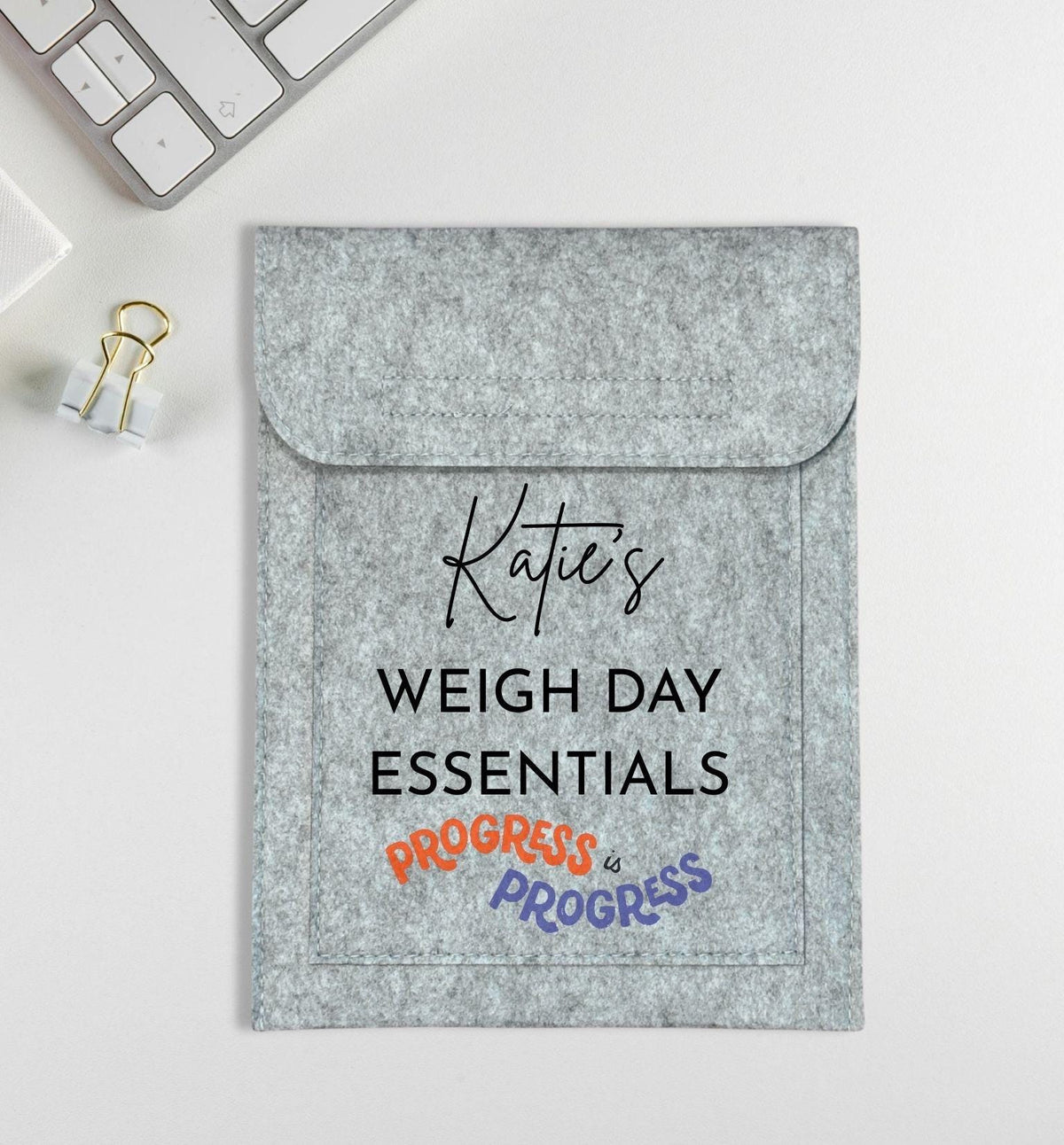 Personalised Weigh Day Essentials Weight Loss Meeting Book Pouch