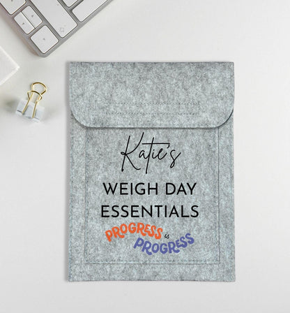 Personalised Weigh Day Essentials Weight Loss Meeting Book Pouch