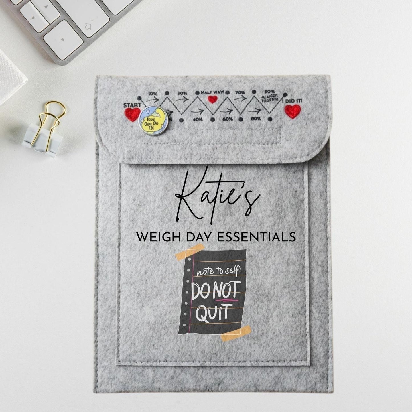 Personalised Weigh Day Essentials Do Not Quit Weight Loss Club Book Holder