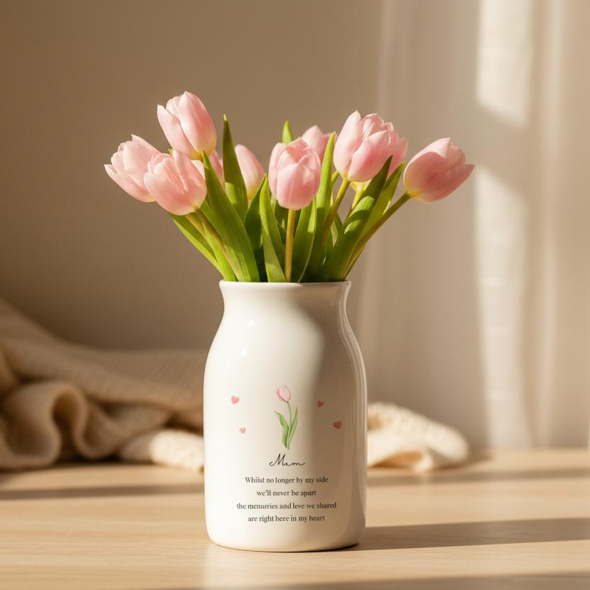 Personalised Memorial In Memory Poem Ceramic Vase