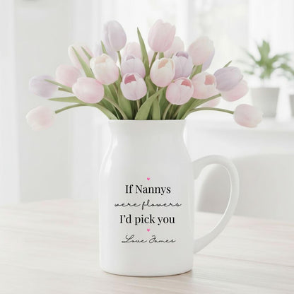 Personalised Ceramic Vase For Nanny | Grandma