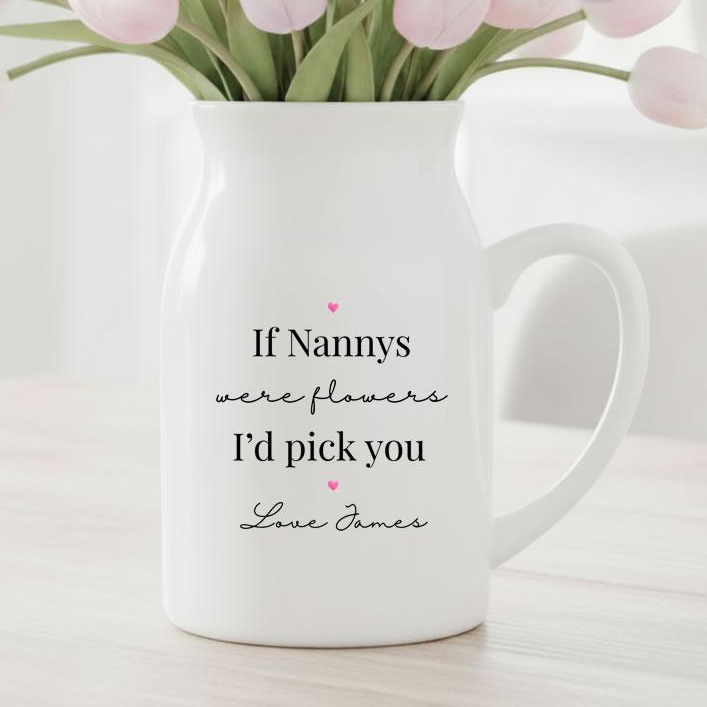 Personalised Ceramic Vase For Nanny | Grandma