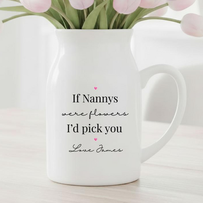 Personalised Ceramic Vase For Nanny | Grandma