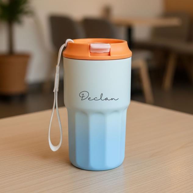 Personalised Name Script Font Travel Mug