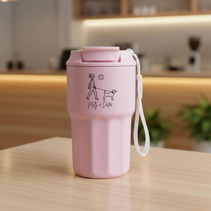 Personalised Dog & Owner Travel Mug Gift