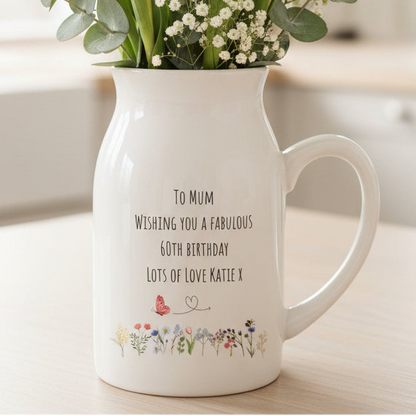 Personalised Ceramic Own Wording Vase