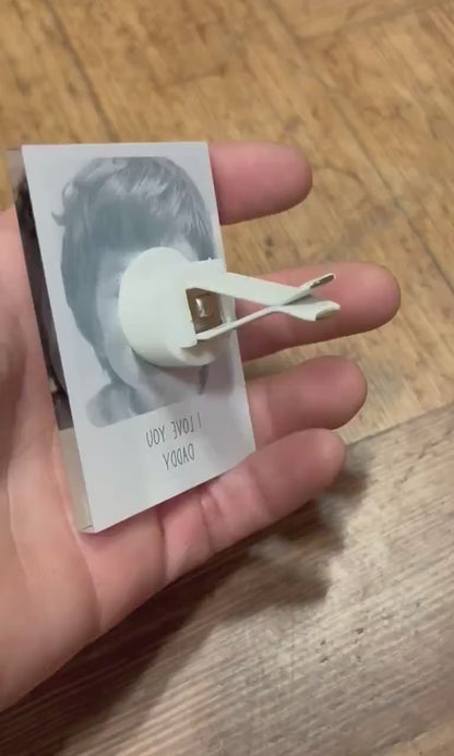 Personalised Photo Camera Print Style Car Air Freshener Vent Clip